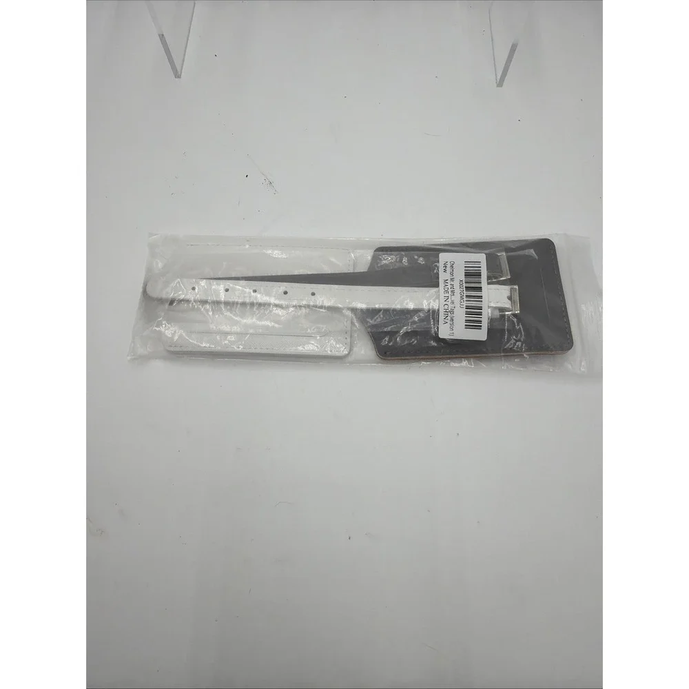 Mr & Mrs Luggage Tag‎ SET Faux Leather Gray/White 4